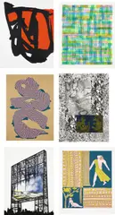 Pulled in Brooklyn by Various artists including Charline von Heyl, Glen Baldridge, Alex Dodge, Nicola López, Sheryl Oppenheim, and Ruby Sky Stiler, 2019, The complete set of six screenprints in colors, on various wove papers, with full margins and the full sheets, all conta, offered Oct 2022