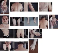 Peter Paul Skin Sample (P. 73) by Paul McCarthy, 2005, The complete set of 15 digital laser prints in colors, on Kodak Professional Endura paper, the full sheets, sold Oct 2022