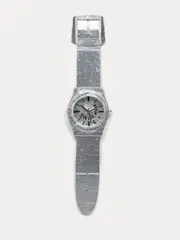 Swiss Made (P. 57) by Thomas Hirschhorn, 1999, Multiple comprised of cardboard, aluminum foil, felt, wood, plastic and transparent foil, sold Oct 2022