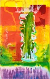 Pouring Over 2 Morrison Boys & 2 Maps I by Frank Bowling, 2019, Polymergravure with blockprinting in colors, on Somerset paper, the full sheet, sold Jun 2022