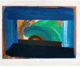 Howard Hodgkin, Gossip (R. p. 180, H. p. 224), 1995, Screenprint in colors, on Somerset paper, with full margins
