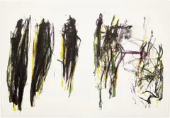 Joan Mitchell, Trees II, 1992, Monumental lithograph in colors, on two sheets of Rives BFK paper, the full sheets
