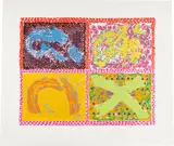 Nancy Graves, Untitled (Lincoln Center Print) (R. p. 149, P. 21), 1980, Screenprint in colors, on Arches paper, with full margins
