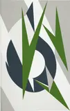 Lee Krasner, Embrace, from The Superlative U.S. Olympic Editions, 1976, Screenprint in colors, on wove paper, the full sheet