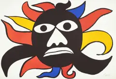 Black Sun by Alexander Calder, 1969, Lithograph in colors, on wove paper, the full sheet, sold Jun 2022