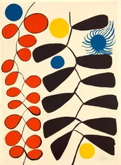 Spirale Imaginatif by Alexander Calder, 1975, Lithograph in colors, on wove paper, the full sheet, sold Jun 2022