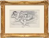 Danseuse au divan pilée en deux (Dancer on a Folded Divan), from Dix danseuses (Ten Dancers) (D. 489) by Henri Matisse, 1925-1926, Lithograph, on Arches paper, with full margins, sold Jun 2022