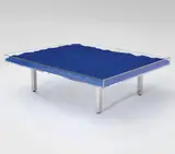 Yves Klein, Table Bleu KleinTM / Klein Blue, designed 1961, IKB pigment, glass, Plexiglas and chrome-plated metal