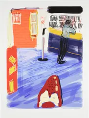 David Hockney, Untitled (180), 2010, iPad drawing in colors, printed on wove paper, with full margins