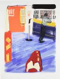 Untitled (180) by David Hockney, 2010, iPad drawing in colors, printed on wove paper, with full margins, sold Jun 2022