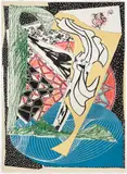Frank Stella, Jonah Historically Regarded, from Moby Dick Domes (A. 210), 1992, Monumental hand-colored etching, aquatint, relief, engraving, screenprint and stencil, on TGL handmade paper, the full sheet