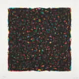 Sol LeWitt, Brushstrokes in All Directions (K. 1994.05), 1994, Screenprint in colors, on Folio White paper, with full margins