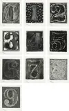 Jasper Johns, 0-9 series (U.L.A.E. 156-165), 1975, The complete set of 10 etching and aquatints, on Barcham Green paper, with full margins