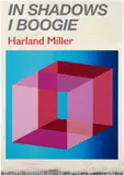 Harland Miller, In Shadows I Boogie (Blue), 2019, Etching and letterpress in colors, on Mohawk Superfine paper, the full sheet, with accompanying original hardcover book from the deluxe editions and blue linen-covered portfolio, all contained in the original brown cardboard portfolio with printed artist's title