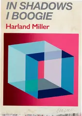 In Shadows I Boogie (Pink) by Harland Miller, 2019, Etching and letterpress in colors, on Mohawk Superfine paper, the full sheet, with accompanying original hardcover book , sold Jun 2022