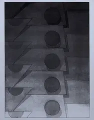 Tomma Abts, Untitled, 2010, Xerox print, on wove paper, with full margins, contained in the original artist's specified frame