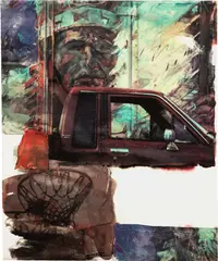 American Indian by Robert Rauschenberg, 2000, Archival pigment print in colors, on Concord Rag paper, the full sheet, sold Jun 2022