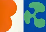Leon Polk Smith, Color Forms B; and G, 1974, Two screenprints in colors, on wove paper, the full sheets