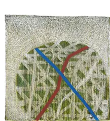Untitled, (L-18) by Thomas Nozkowski, 2012, Oil painting on paper, sold Mar 2022