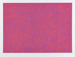 Sue Williams, The Wiggliness, 2004, Screenprint in colors, on Somerset paper, with full margins