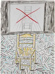 The Perspective Lesson, from Moving Focus Series (T. 284, M.C.A.T. 265) by David Hockney, 1984, Lithograph in colors, on grey handmade HMP paper, the full sheet, sold Mar 2022