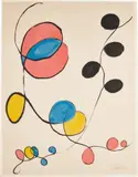 Untitled [Loops] by Alexander Calder, 1967, Lithograph in colors, on Arches paper, with full margins, sold Mar 2022