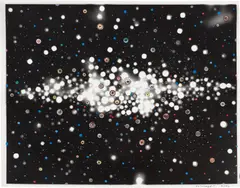 Fred Tomaselli, Untitled, 2006, Photo collage and gouache drawing on unique photogram