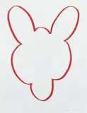 Jeff Koons, Kangaroo, 1999, Red marker drawing, on wove paper