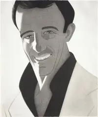 Alex Katz, Self-Portrait (S. 111), 1978, Aquatint in colors, on German Etching paper, the full sheet