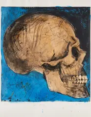 A Side View in Florida (C. 16) by Jim Dine, 1986, Etching and power-tool drypoint with hand-coloring and burnishing, on Arches paper, with full margins, sold Mar 2022