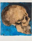 Jim Dine, A Side View in Florida (C. 16), 1986, Etching and power-tool drypoint with hand-coloring and burnishing, on Arches paper, with full margins