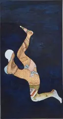 Shahzia Sikander, Running on Empty II, 2002, Watercolor and dry pigment drawing, on Wasli paper