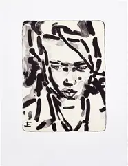 Elizabeth Peyton, Elias, 2014, Lithograph, on Arches paper, with full margins