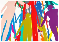 Jonathan Borofsky, Human Structure #3 (G. 2058), 2005, Screenprint in colors, on Fabriano paper, with full margins