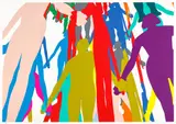 Jonathan Borofsky, Human Structure #3 (G. 2058), 2005, Screenprint in colors, on Fabriano paper, with full margins
