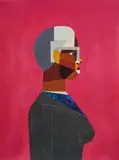 Derrick Adams, Interior Life (Woman), 2019, Archival pigment print, on Entrada Natural paper, the full sheet