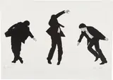 Robert Longo, Untitled [from Men in the Cities], 1989, Lithograph with embossing, on Rives BFK paper, with full margins