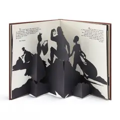 Freedom, a Fable by Kara Walker, 1997, Laser-cut paper pop-up book, bound in brown leather (as issued), sold Mar 2022