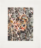 Mark Bradford, Untitled, 2012, Inkjet print in colors with spot printing and applied texture, on wove paper, with full margins