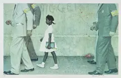 Norman Rockwell, The Problem We All Live With, 1973, Collotype in colors, on smooth wove paper, with full margins