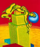 Peter Saul, Angela Davis, 1972, Lithograph in colors, on wove paper, the full sheet