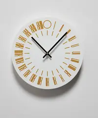 Tauba Auerbach, The Clock, 2013, 24-hour analog wall clock, contained in the original cardboard packing box