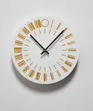 Tauba Auerbach, The Clock, 2013, 24-hour analog wall clock, contained in the original cardboard packing box