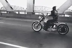 Crossing the Ohio, Louisville by Danny Lyon, 1966, Gelatin silver print, printed 2010, sold Apr 2022