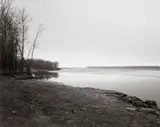 Robert Adams, Concrete and Ice, Missouri River, Clay County, South Dakota, 1979, Gelatin silver print, printed 1980