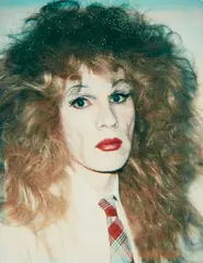 Self-Portrait (in Drag) by Andy Warhol, 1981-1982, Unique Polaroid print, offered Apr 2022