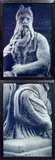 Andres Serrano, Gray Moses I and II, 1996, Dye destruction print diptych