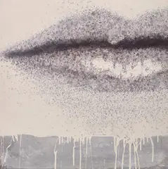 Marilyn Minter, One Half Man Ray, 1994, Enamel on metal