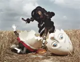 Tim Walker, Karlie Kloss and broken Humpty Dumpty, Rye, East Sussex, 2010, Archival pigment print on Moab slickrock metallic