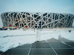 Liu Bolin, Hiding in the City No. 86 (Bird’s Nest), 2009, Chromogenic print